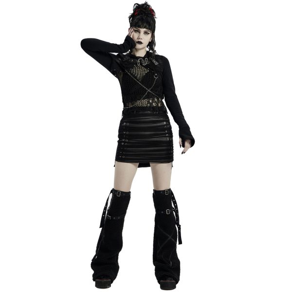 PUNK RAVE Mini-Jupe ‘Laced Doll’ Noire site officiel 3