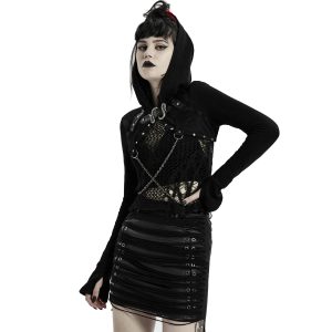 PUNK RAVE Mini-Jupe ‘Laced Doll’ Noire site officiel 33