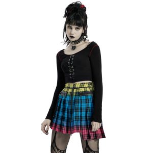 PUNK RAVE Mini-Jupe Plissée ‘Punk Plaid’ à Carreaux nouveau produit 30