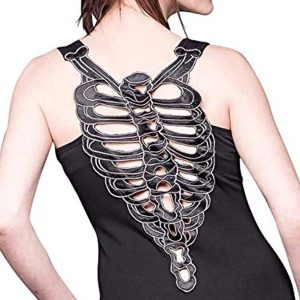 styles dernier cri QUEEN OF DARKNESS Mini Robe ‘Black Ribcage’ Noire 10