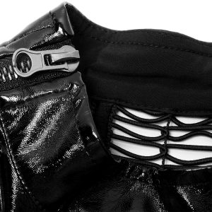 PUNK RAVE Mini Robe ‘Dark Fetish’ En Simili Cuir Noir Verni REMISE allant jusqu. 39