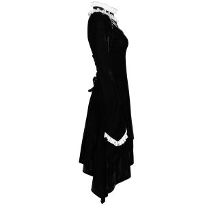 PUNK RAVE Mini Robe ‘Ishtar’ En Velours Noir Et Dentelle Blanche marque pas cher en ligne 33