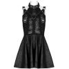 PUNK RAVE Mini Robe ‘Willow’ Noire fashioniable 41