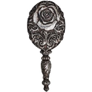 soldes magasin The Vault By Alchemy Miroir à Main ‘Baroque Rose’ Argenté 9