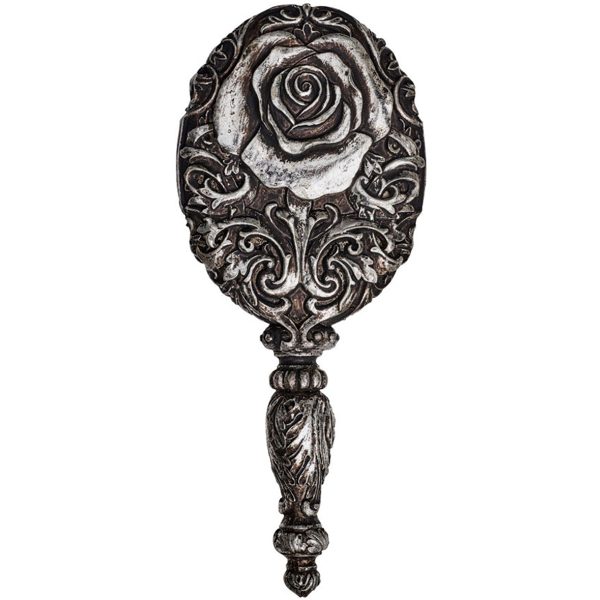 soldes magasin The Vault By Alchemy Miroir à Main ‘Baroque Rose’ Argenté 3