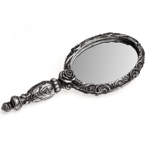 soldes magasin The Vault By Alchemy Miroir à Main ‘Baroque Rose’ Argenté 11