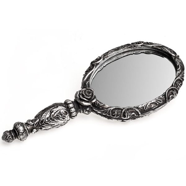 soldes magasin The Vault By Alchemy Miroir à Main ‘Baroque Rose’ Argenté 4