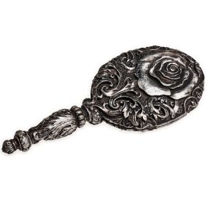 soldes magasin The Vault By Alchemy Miroir à Main ‘Baroque Rose’ Argenté 13