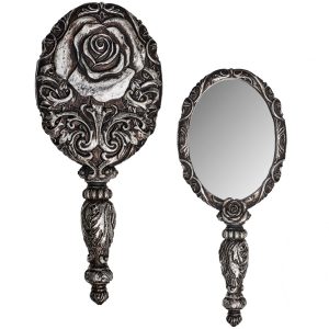 soldes magasin The Vault By Alchemy Miroir à Main ‘Baroque Rose’ Argenté 15