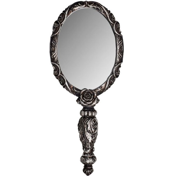 soldes magasin The Vault By Alchemy Miroir à Main ‘Baroque Rose’ Argenté 1