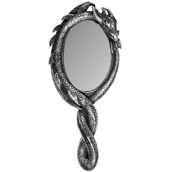 The Vault By Alchemy Miroir à Main ‘Dragon’s Lure’ Noir Vente 1