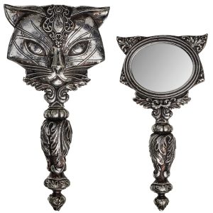 The Vault By Alchemy Miroir à Main ‘Sacred Cat’ Argenté grossiste 10