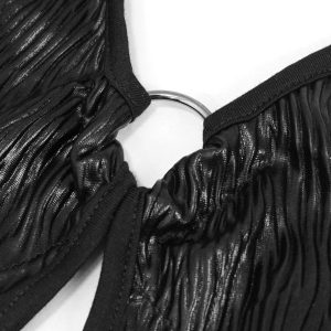 DEVIL FASHION Monokini ‘Punk Wave’ Noir soldes luxe 35