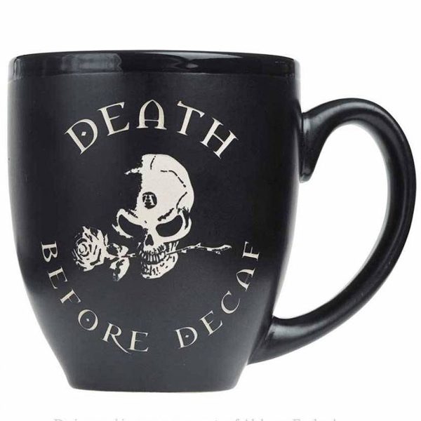 ALCHEMY GOTHIC Mug ‘Death Before Decaf’ magasin en ligne 1