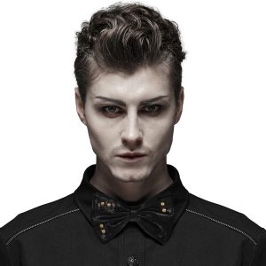 PUNK RAVE Noeud Papillon ‘Hades’ Noir dernière tendance 9