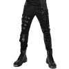 achetez DEVIL FASHION Pantalon ‘Acanthus’ En Jean Noir 58