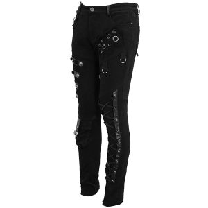 achetez DEVIL FASHION Pantalon ‘Acanthus’ En Jean Noir 39