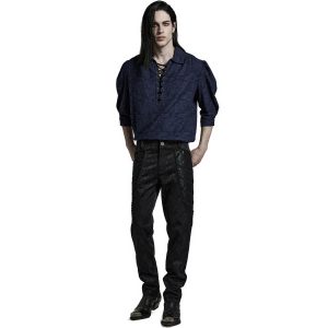 PUNK RAVE Pantalon ‘Arnegliscus’ Noir REMISE 20