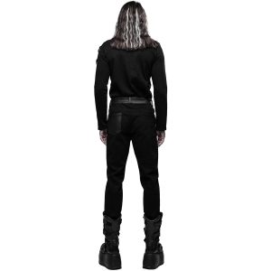 marque pas cher en ligne PUNK RAVE Pantalon ‘Dark Devil’ Noir 25