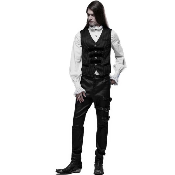 mode pas cher PUNK RAVE Pantalon ‘Asmodeus’ Noir 5