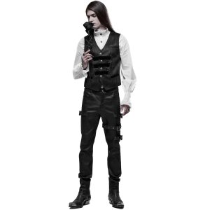 mode pas cher PUNK RAVE Pantalon ‘Asmodeus’ Noir 31