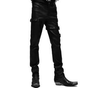 mode pas cher PUNK RAVE Pantalon ‘Asmodeus’ Noir 33