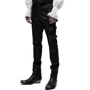 mode pas cher PUNK RAVE Pantalon ‘Asmodeus’ Noir 37