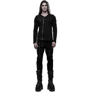 marque pas cher en ligne PUNK RAVE Pantalon ‘Dark Devil’ Noir 27