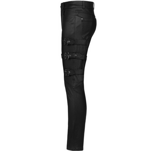 mode pas cher PUNK RAVE Pantalon ‘Asmodeus’ Noir 14