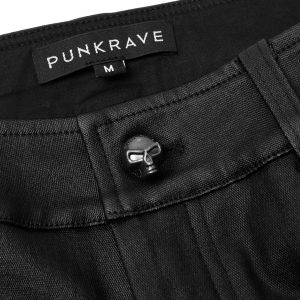 mode pas cher PUNK RAVE Pantalon ‘Asmodeus’ Noir 45