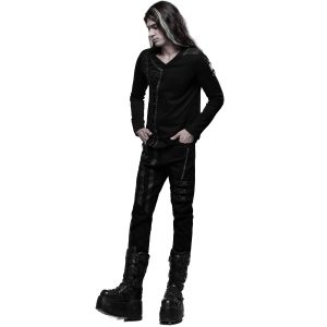 marque pas cher en ligne PUNK RAVE Pantalon ‘Dark Devil’ Noir 33