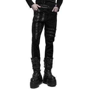 marque pas cher en ligne PUNK RAVE Pantalon ‘Dark Devil’ Noir 37