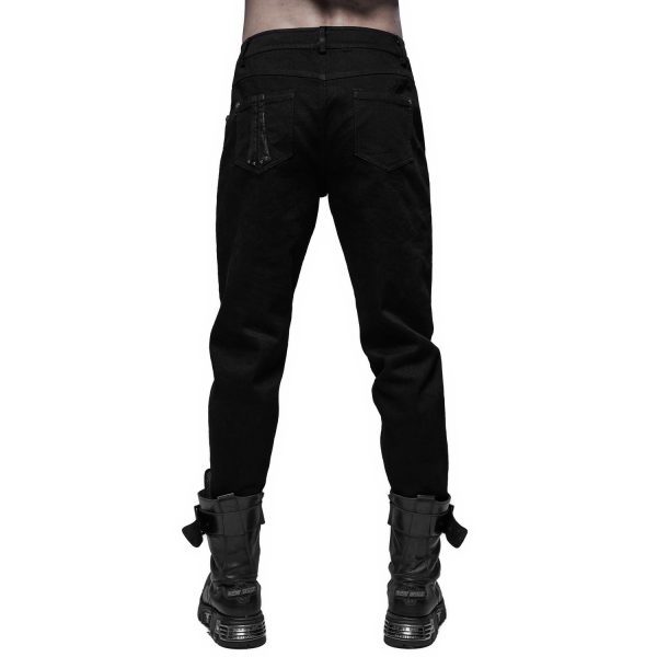 PUNK RAVE Pantalon ‘Astaroth’ Noir a Prix Discount 12