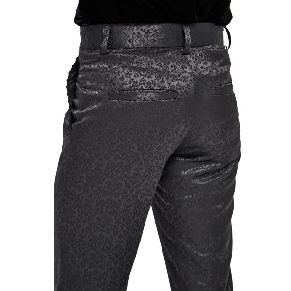 mode DEVIL FASHION Pantalon ‘Atkins’ En Jacquard Noir 12