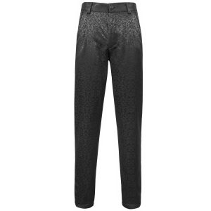 mode DEVIL FASHION Pantalon ‘Atkins’ En Jacquard Noir 42