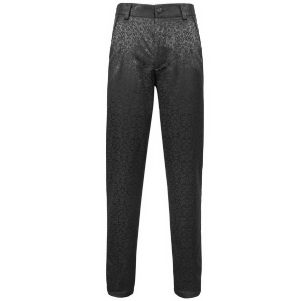 mode DEVIL FASHION Pantalon ‘Atkins’ En Jacquard Noir 13