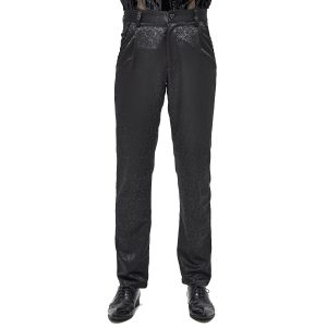 mode DEVIL FASHION Pantalon ‘Atkins’ En Jacquard Noir 30