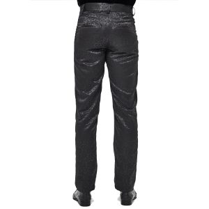 mode DEVIL FASHION Pantalon ‘Atkins’ En Jacquard Noir 32