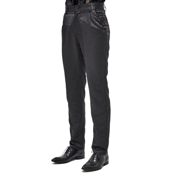 mode DEVIL FASHION Pantalon ‘Atkins’ En Jacquard Noir 9