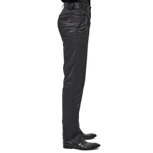 mode DEVIL FASHION Pantalon ‘Atkins’ En Jacquard Noir 36