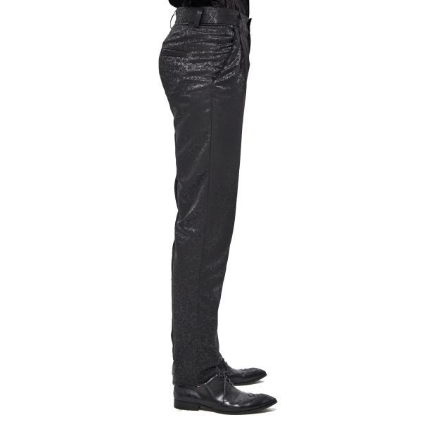 mode DEVIL FASHION Pantalon ‘Atkins’ En Jacquard Noir 10