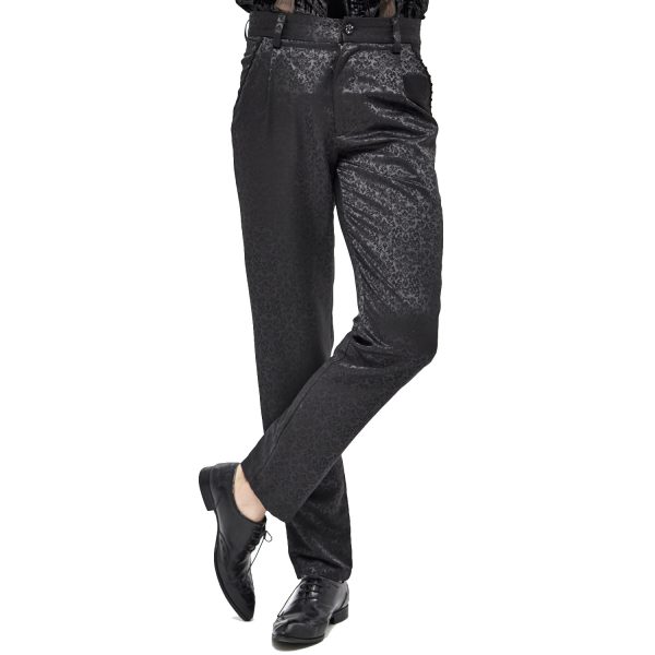 mode DEVIL FASHION Pantalon ‘Atkins’ En Jacquard Noir 11