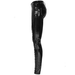 boutique en ligne PUNK RAVE Pantalon ‘Ball Jointed Doll’ En Vinyle Noir 37