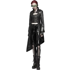 boutique en ligne PUNK RAVE Pantalon ‘Ball Jointed Doll’ En Vinyle Noir 27