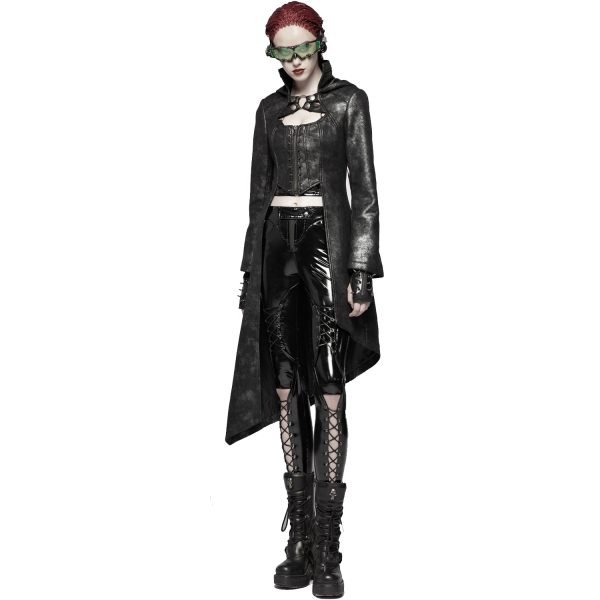 boutique en ligne PUNK RAVE Pantalon ‘Ball Jointed Doll’ En Vinyle Noir 7