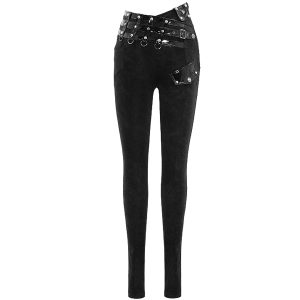 DEVIL FASHION Pantalon ‘Black Star’ Noir Authentic Original licence 41