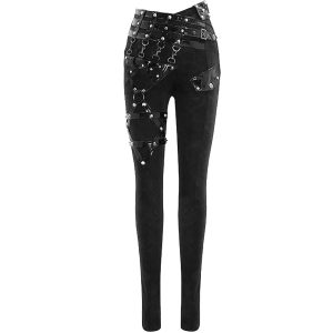 DEVIL FASHION Pantalon ‘Black Star’ Noir Authentic Original licence 37