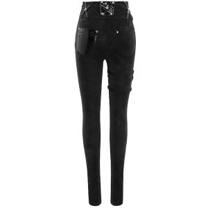 DEVIL FASHION Pantalon ‘Black Star’ Noir Authentic Original licence 39