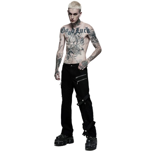 PUNK RAVE Pantalon ‘Calargaff’ Noir soldes en ligne 3