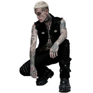 PUNK RAVE Pantalon ‘Calargaff’ Noir soldes en ligne 28